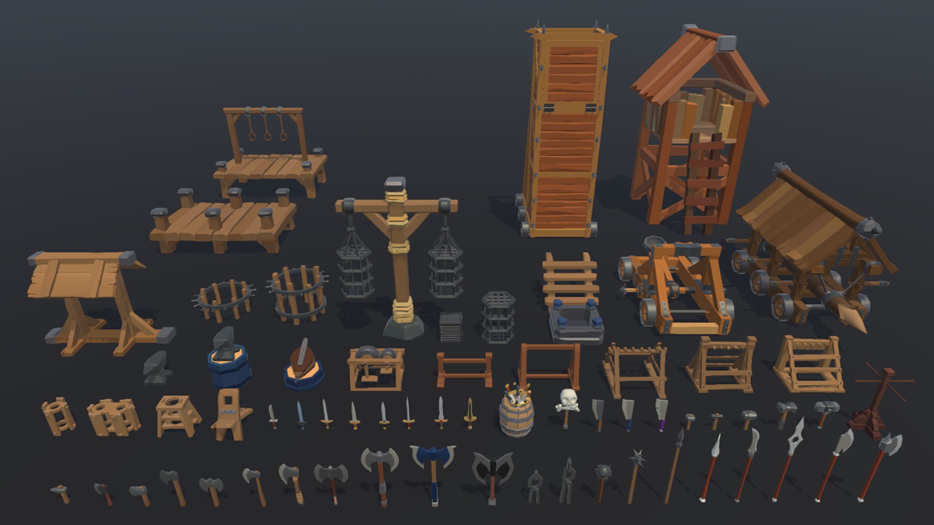 3D Medieval Pack Low-poly 3D model_2