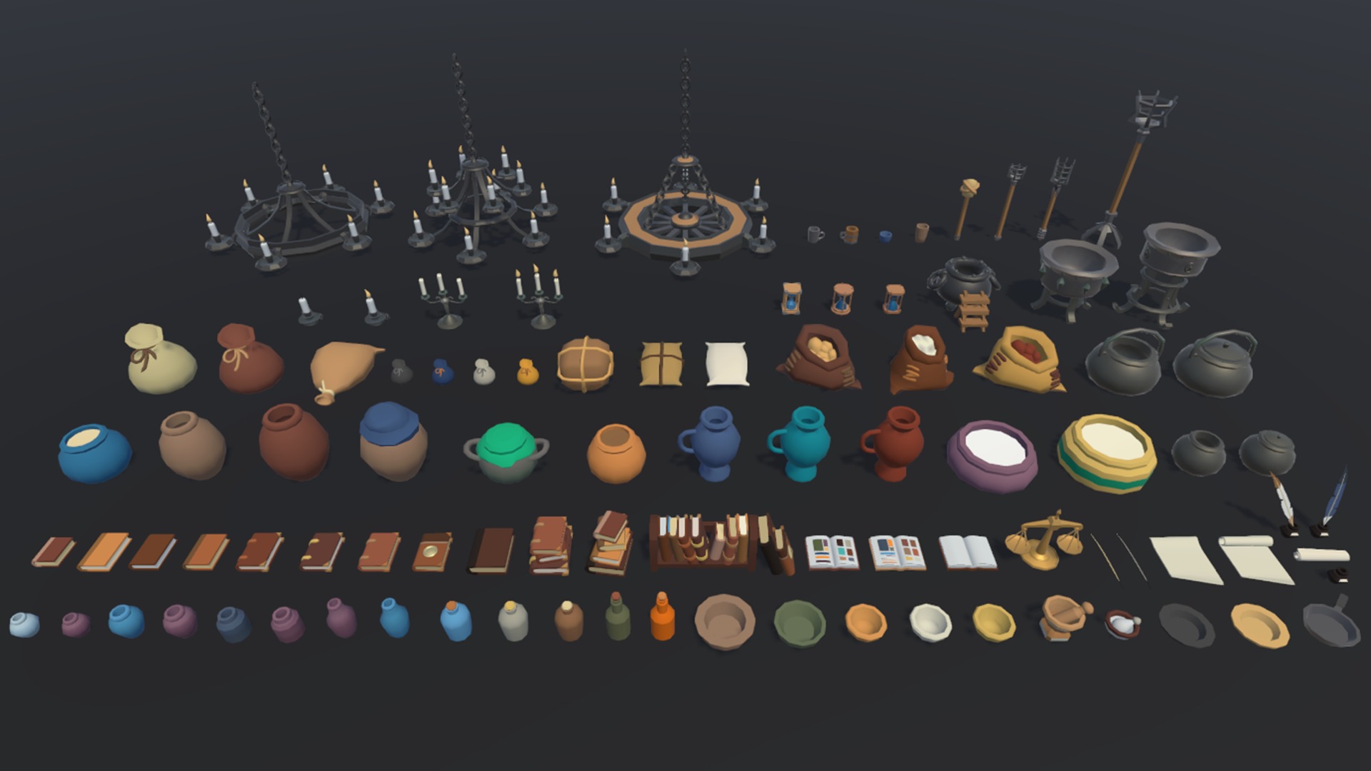 3D Medieval Pack Low-poly 3D model_4