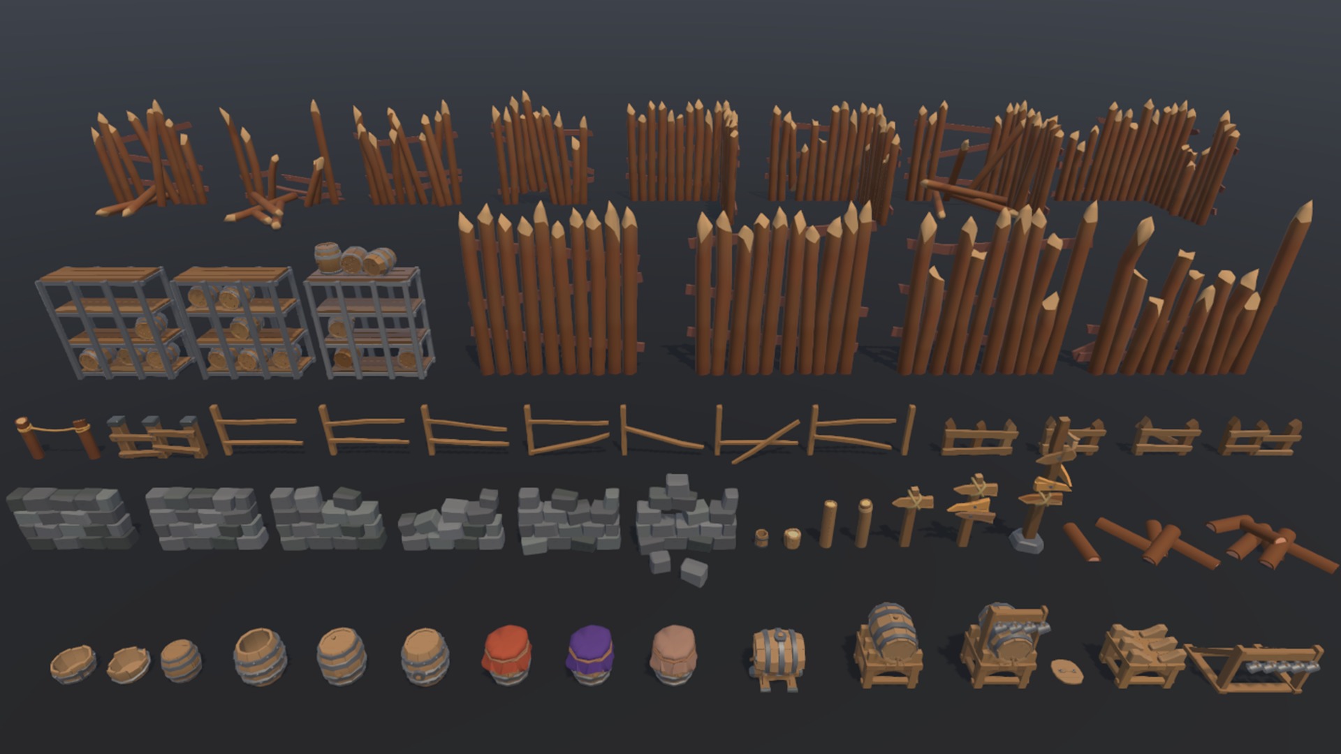 3D Medieval Pack Low-poly 3D model_6