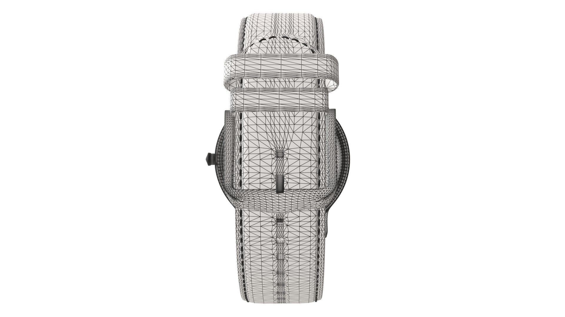 Titan Filigree by Nebula - Gold Analog Watch 3ds Max 3D model_7