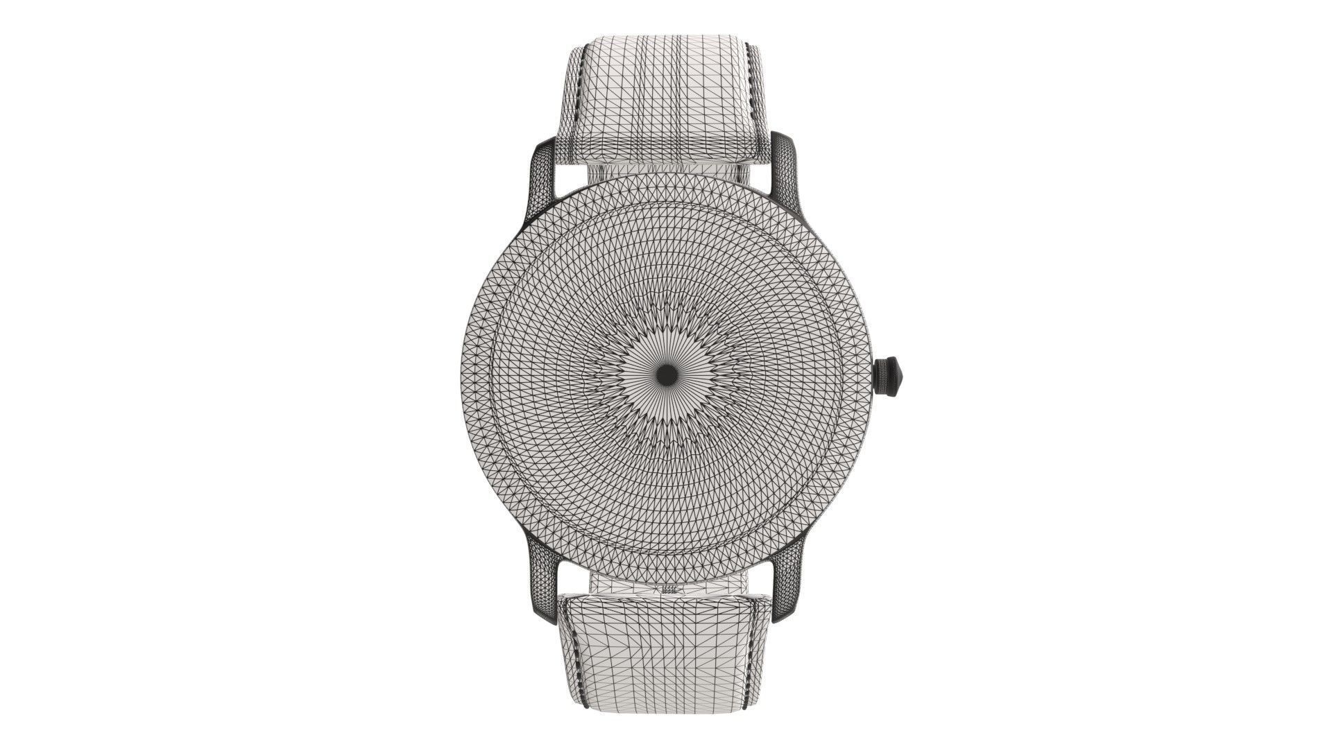 Titan Filigree by Nebula - Gold Analog Watch 3ds Max 3D model_6