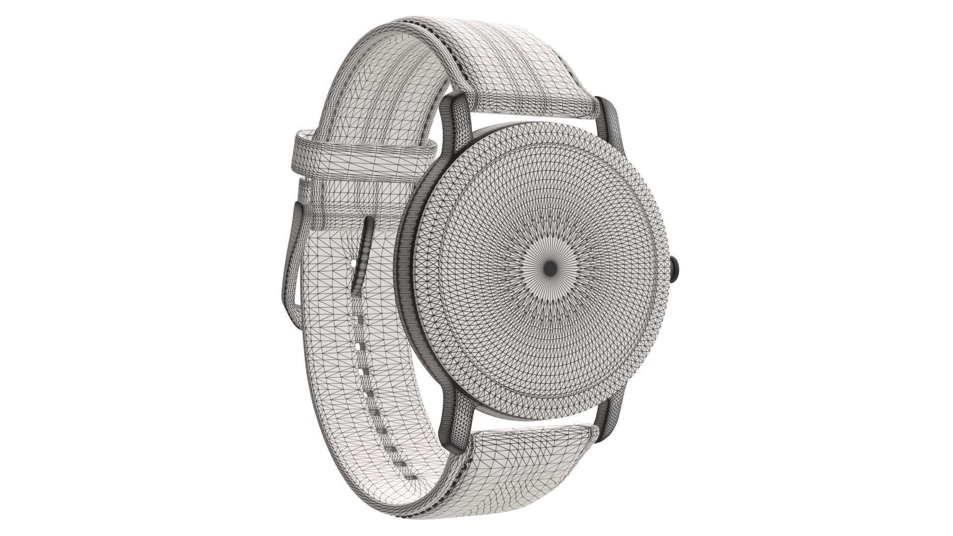 Titan Filigree by Nebula - Gold Analog Watch 3ds Max 3D model_10