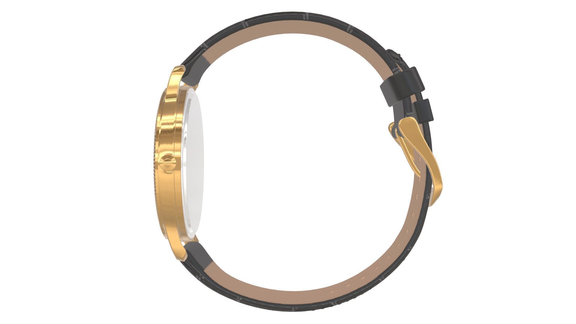 Titan Filigree by Nebula - Gold Analog Watch 3ds Max 3D model_5