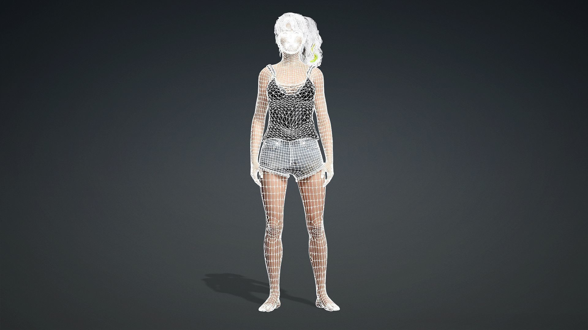 3D Female Character For Games And Animation 3D model_16