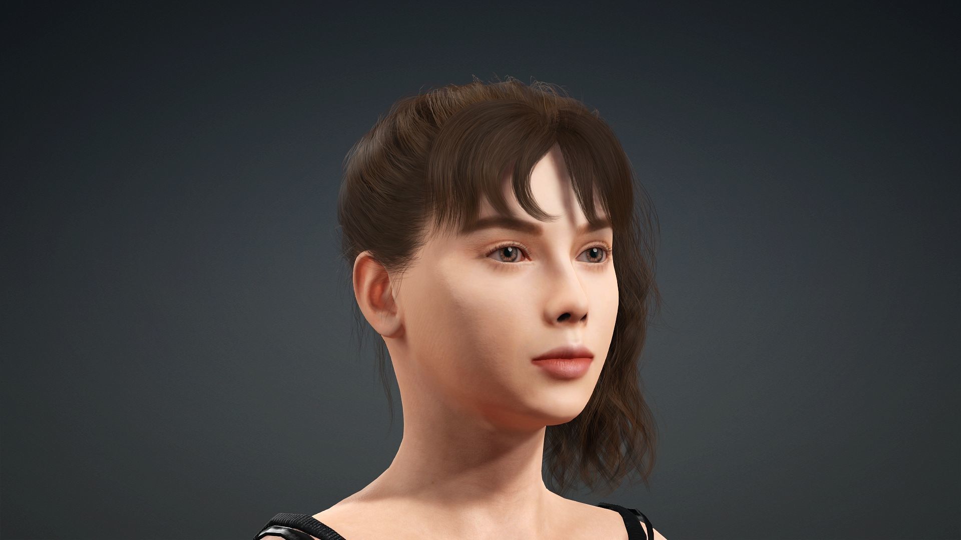 3D Female Character For Games And Animation 3D model_7