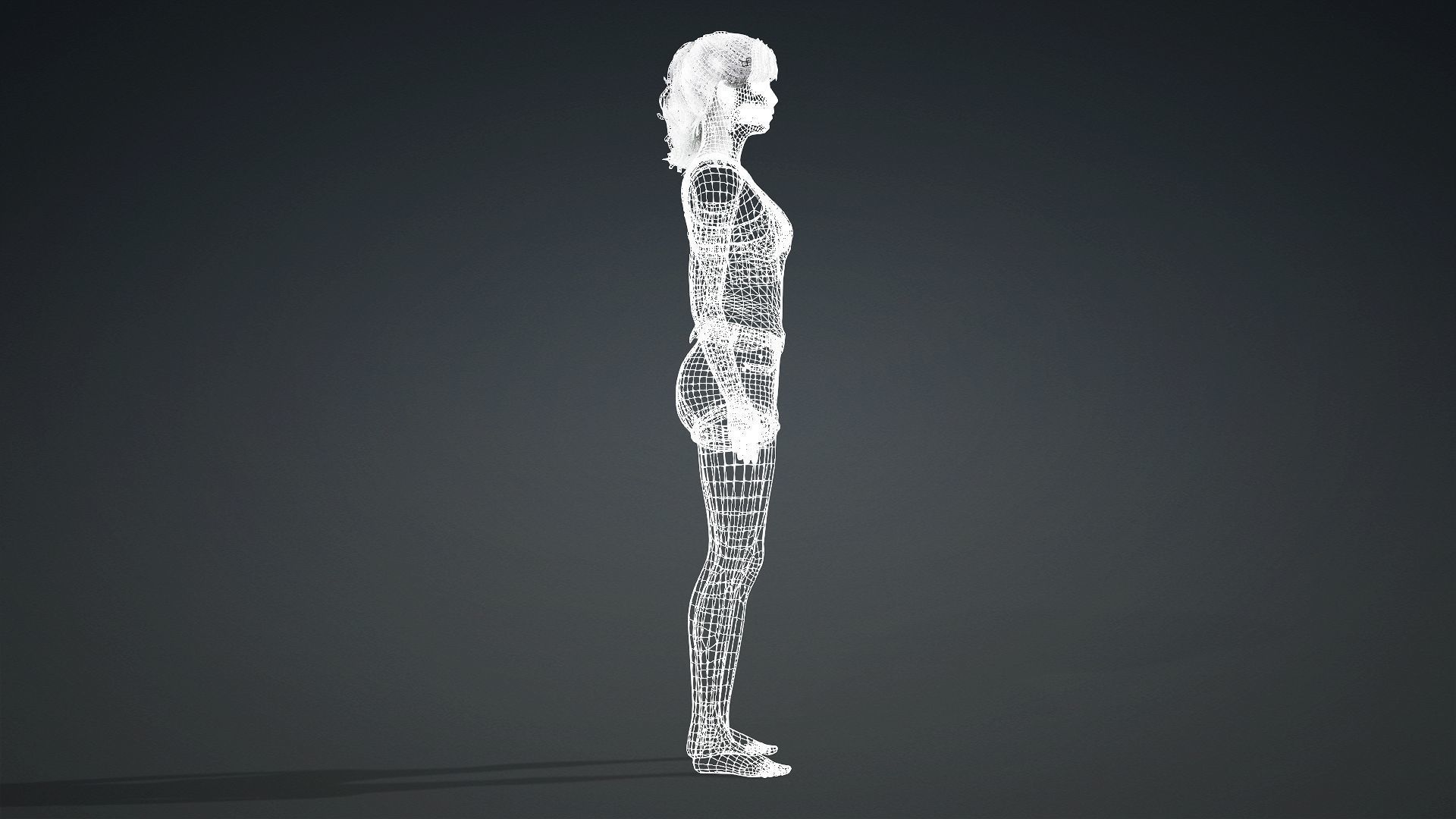 3D Female Character For Games And Animation 3D model_12