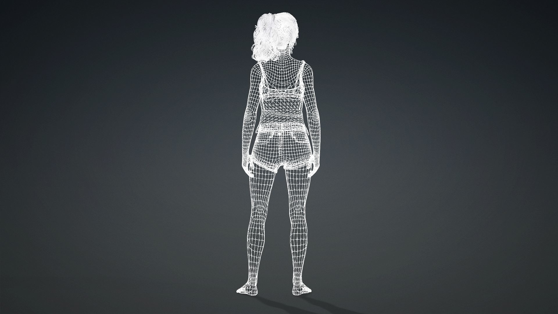 3D Female Character For Games And Animation 3D model_14