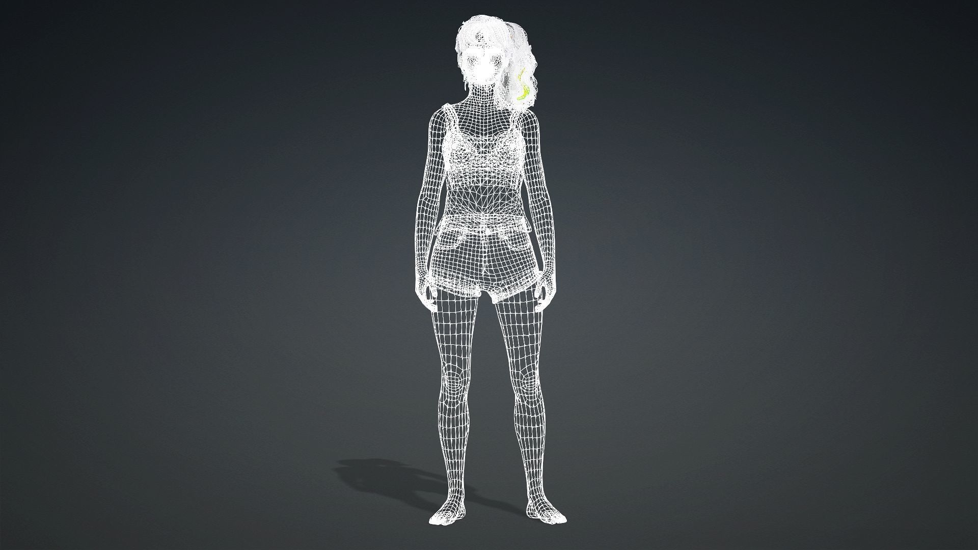 3D Female Character For Games And Animation 3D model_10