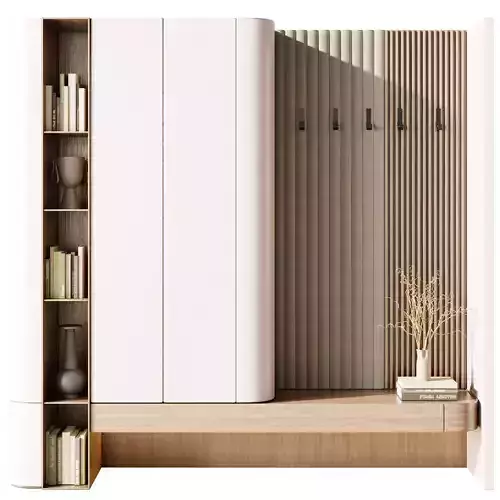 Hallway in a modern minimalist style 10