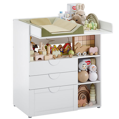 Changing table Smastad Ikea Smostad 3D model