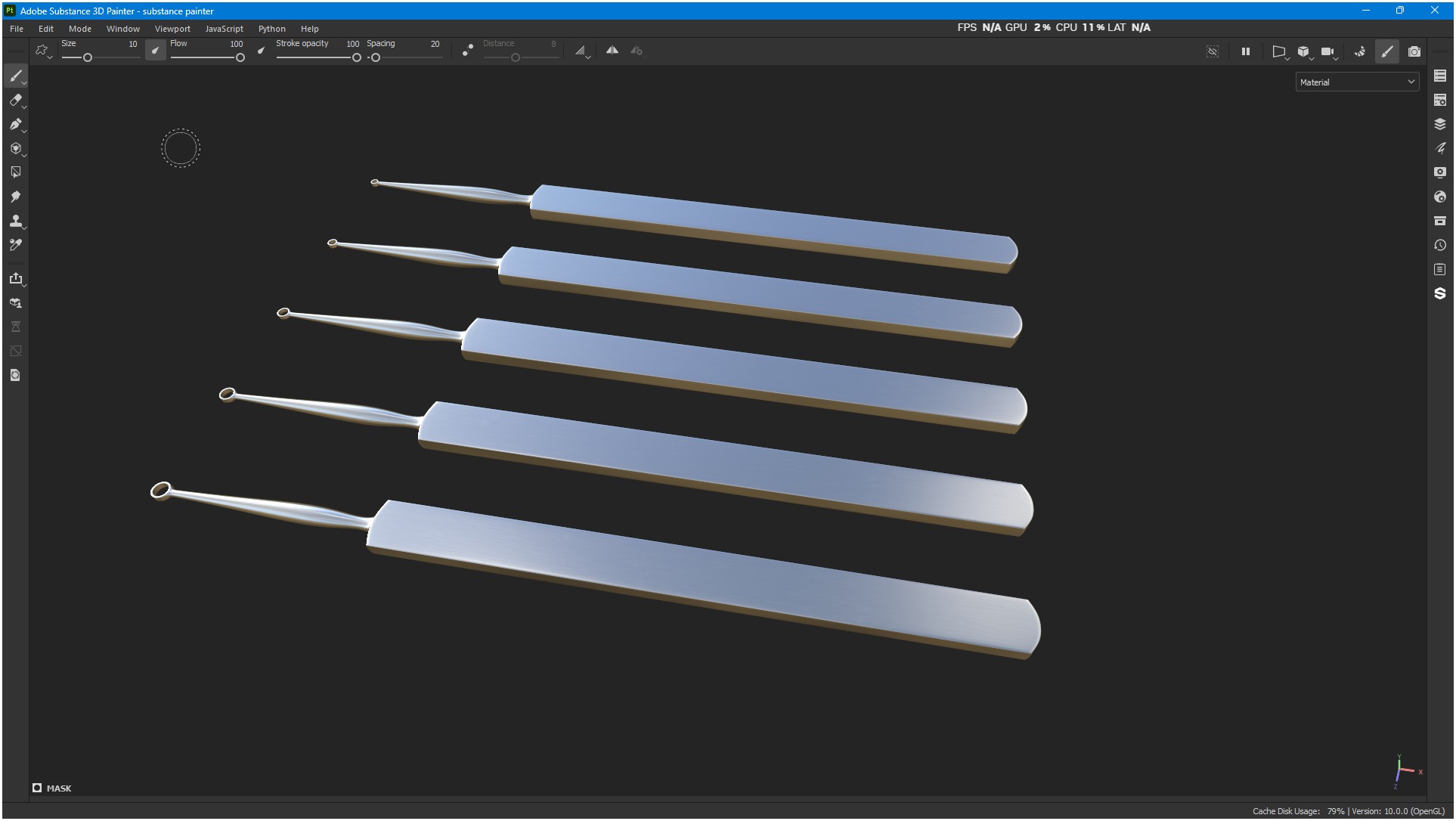 Fox Dermal Curettes Dermatology 3D model_29