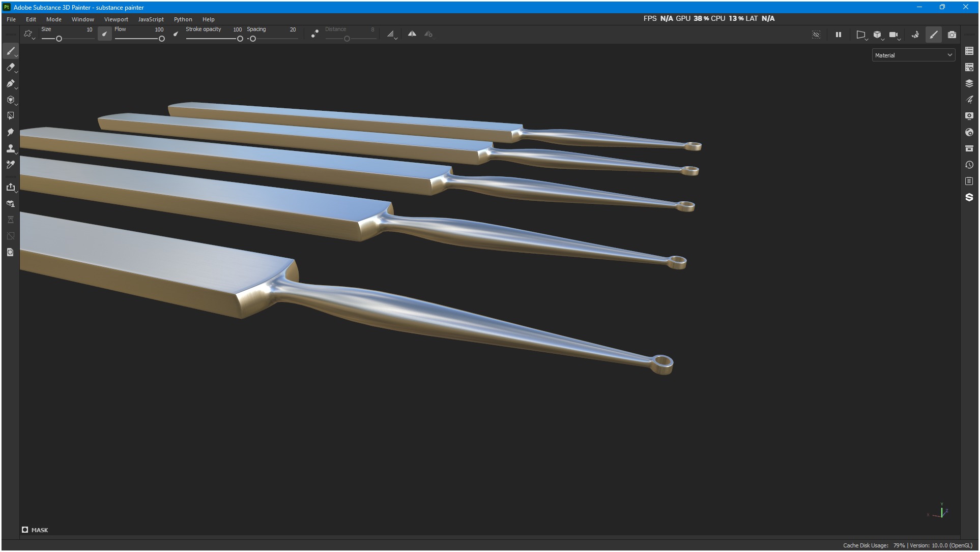 Fox Dermal Curettes Dermatology 3D model_35