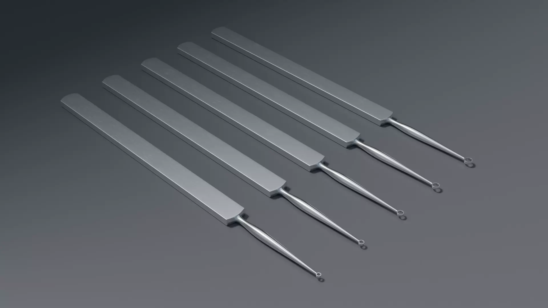 Fox Dermal Curettes Dermatology 3D model_0