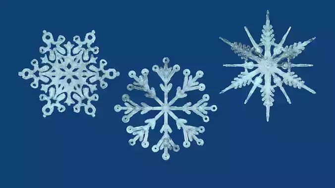 3D Ice Snowflake