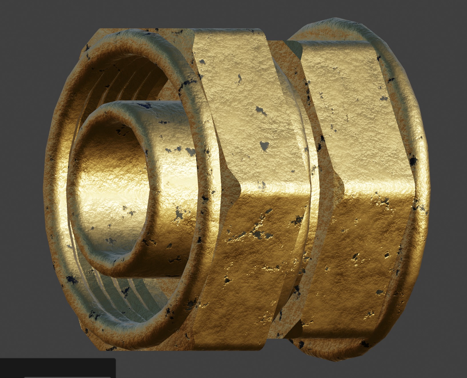 Plumbing Fittings Set with Procedural Materials Low-poly 3D model_5