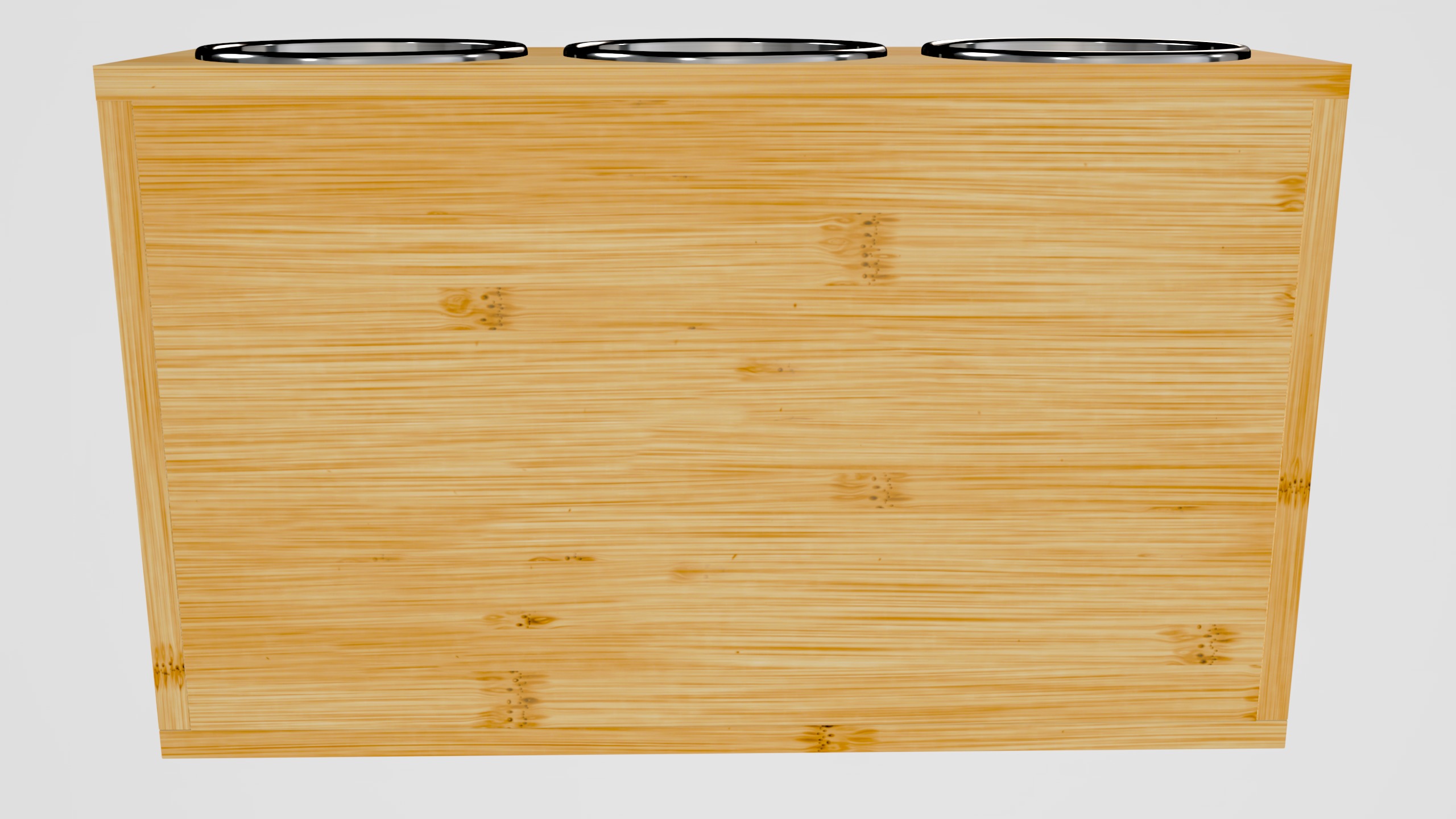 Modular Wooden Storage Rack Free low-poly 3D model_3