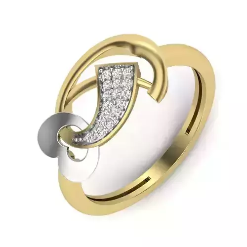 Women Diamond Ring 3dm STL  Render Details - PR-244 DIA