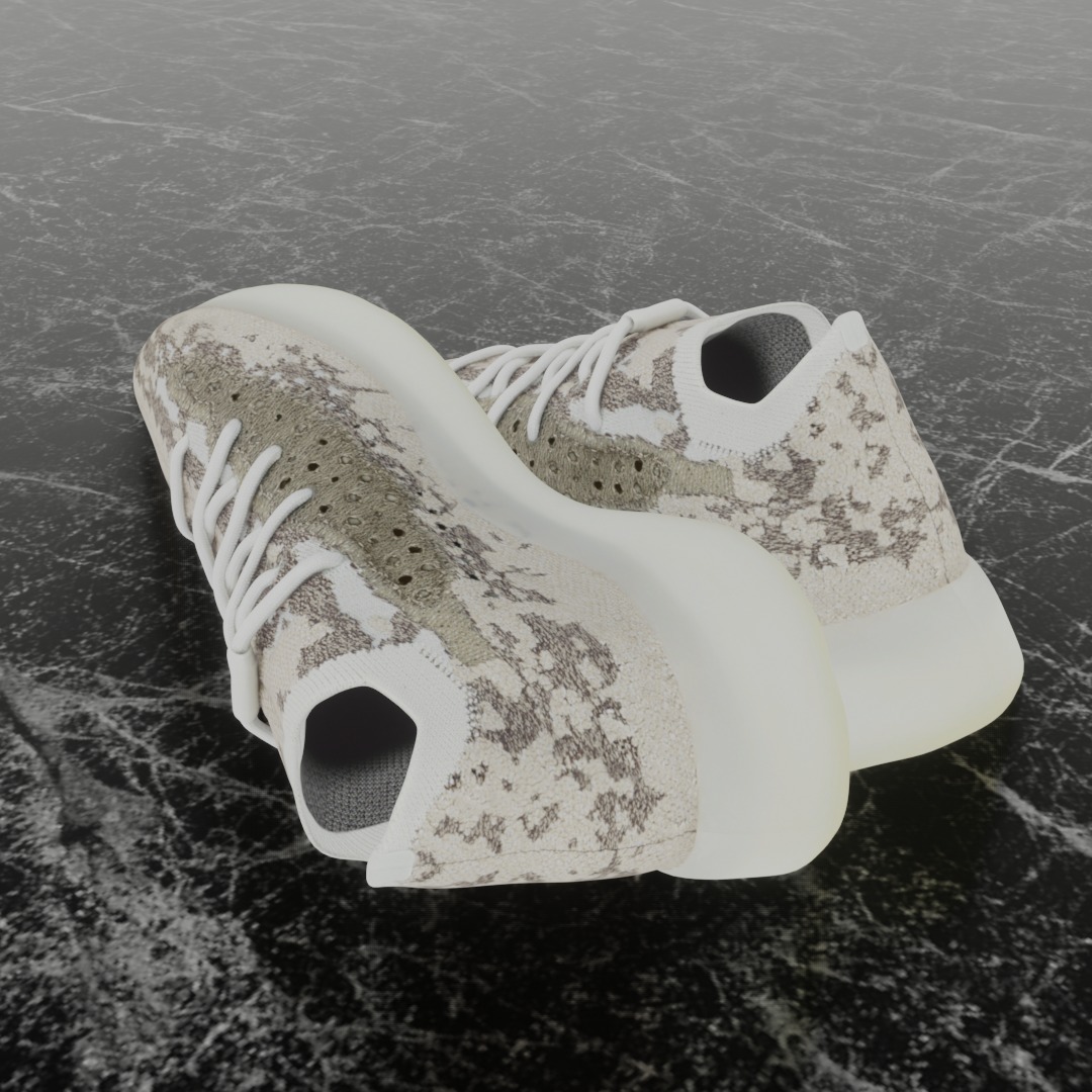 ADIDAS YEEZY BOOST 380 PYRITE 3D SHOES 3D model_6