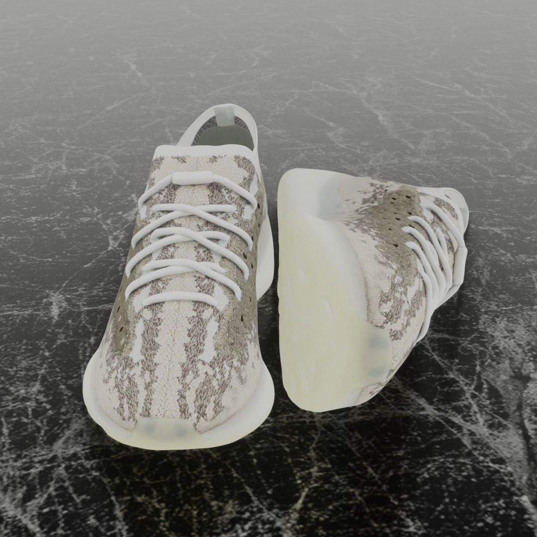 ADIDAS YEEZY BOOST 380 PYRITE 3D SHOES 3D model_3