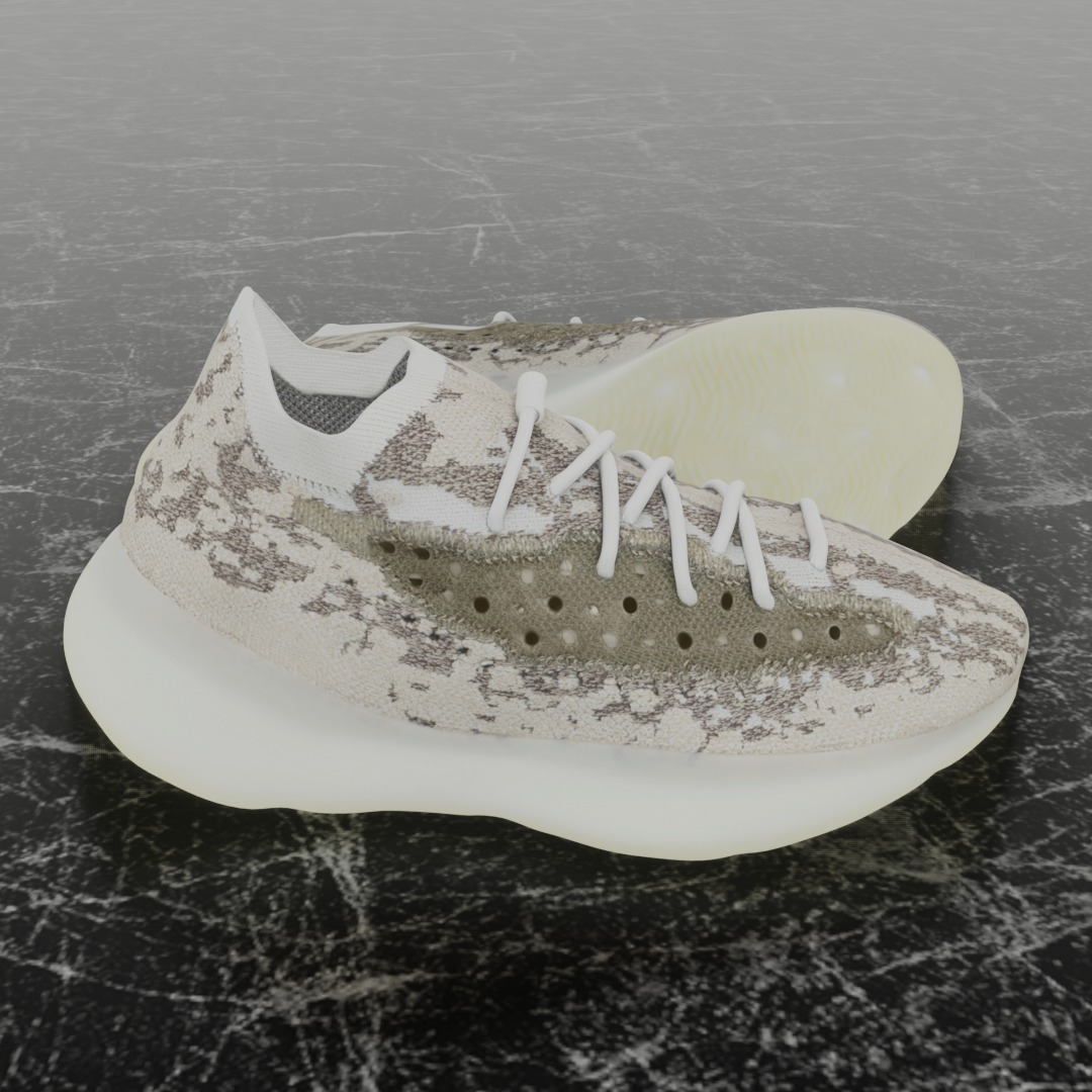 ADIDAS YEEZY BOOST 380 PYRITE 3D SHOES 3D model_4