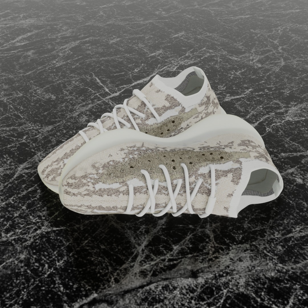 ADIDAS YEEZY BOOST 380 PYRITE 3D SHOES 3D model_1