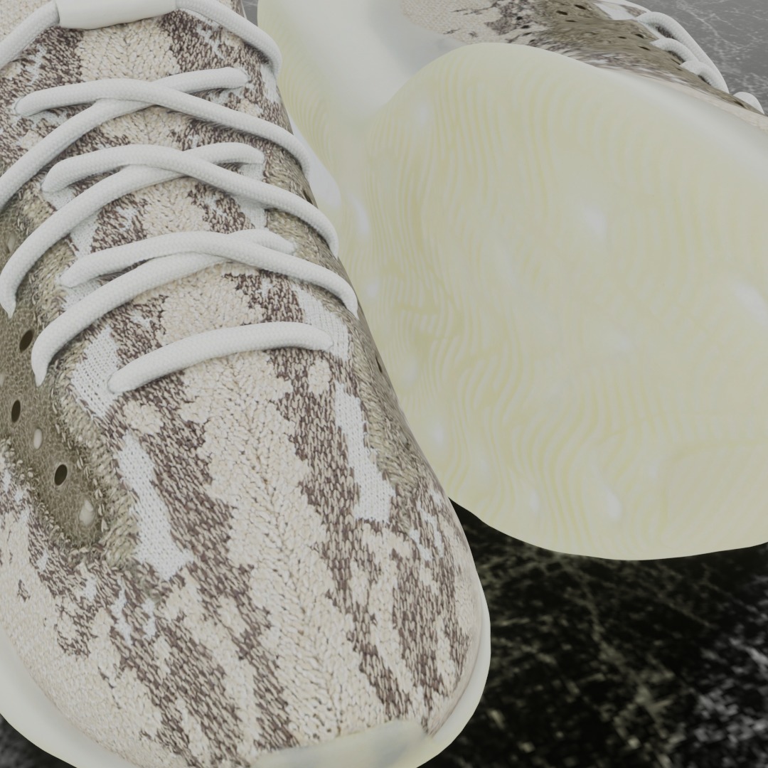 ADIDAS YEEZY BOOST 380 PYRITE 3D SHOES 3D model_12