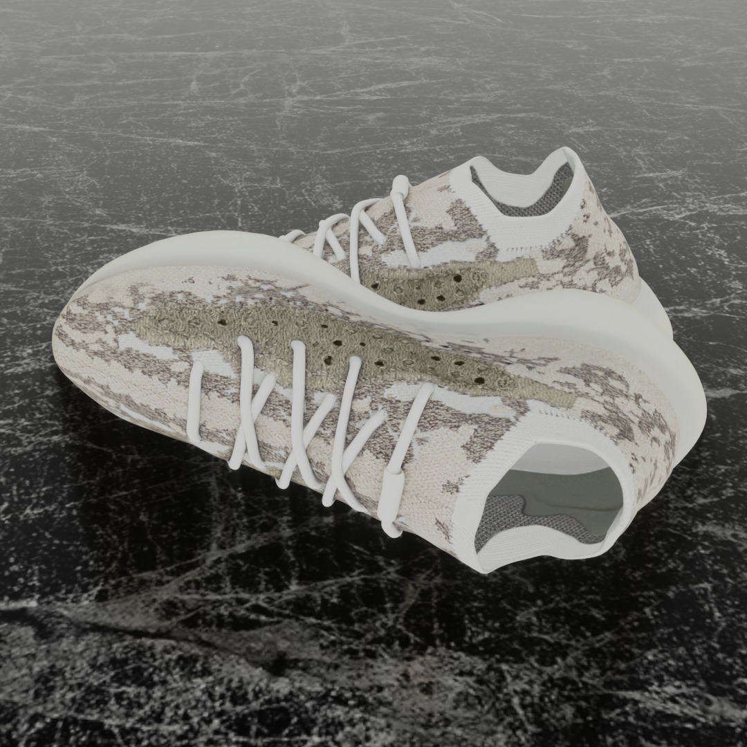 ADIDAS YEEZY BOOST 380 PYRITE 3D SHOES 3D model_7