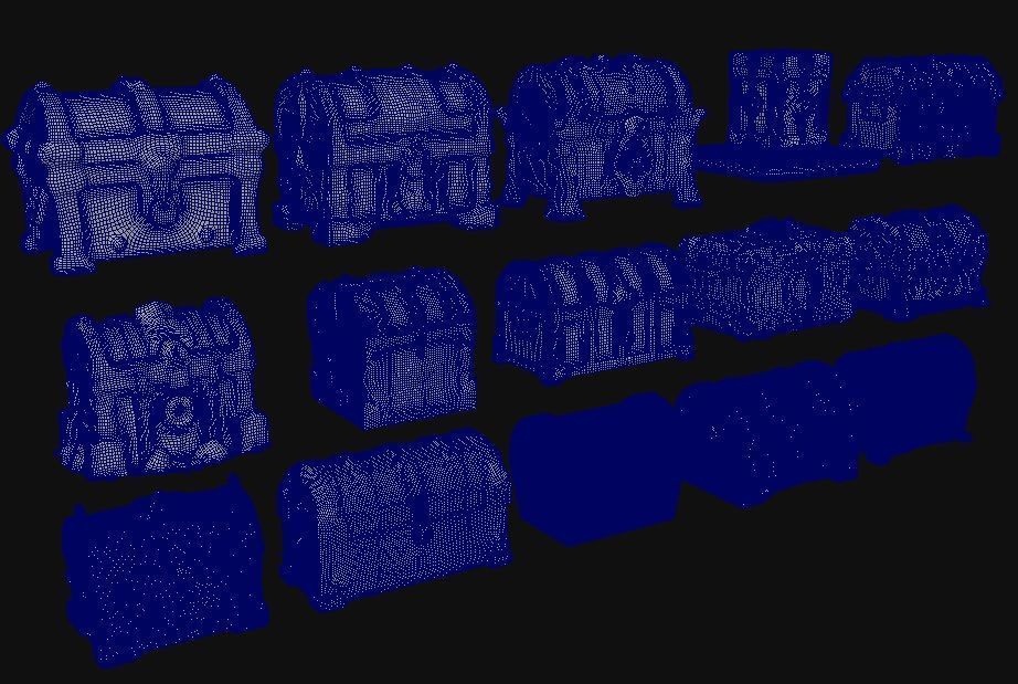 Treasure Chest Pack 3D model_4