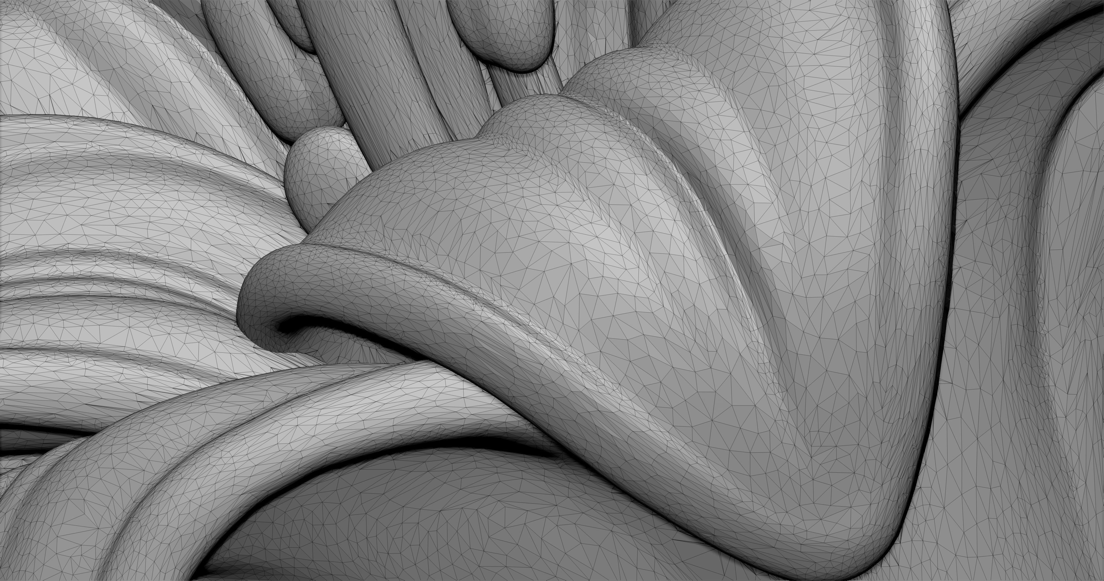 Lily Relief 3D print model_3