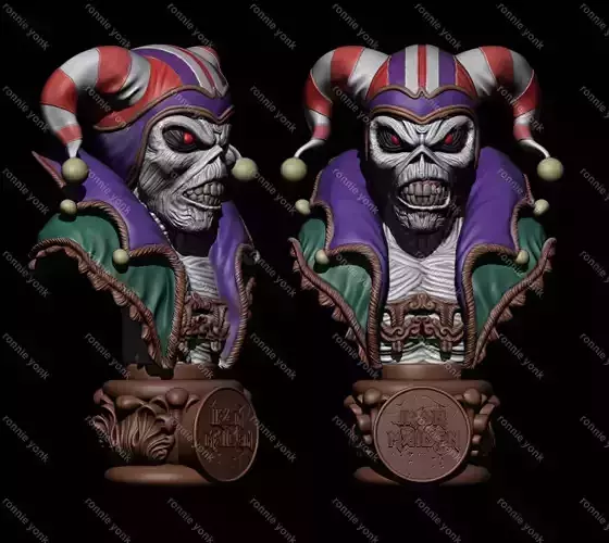 Iron Maiden Eddie The Clown Head bust