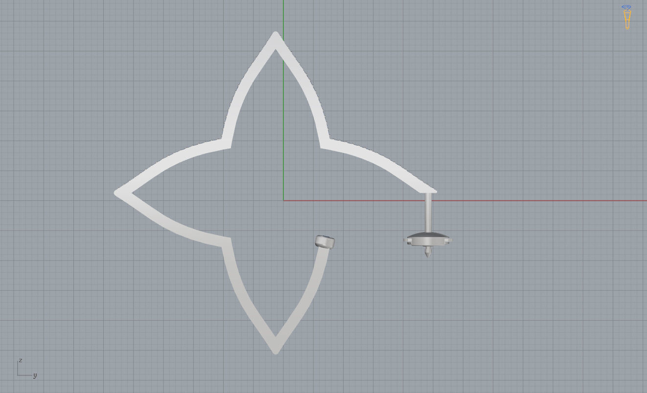 Louis Vuitton Earrings 3D print model_10