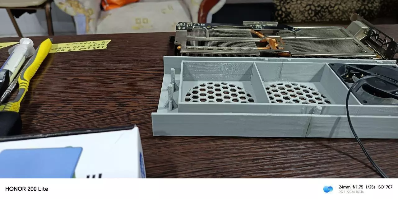 Graphic card RX580 3D print model