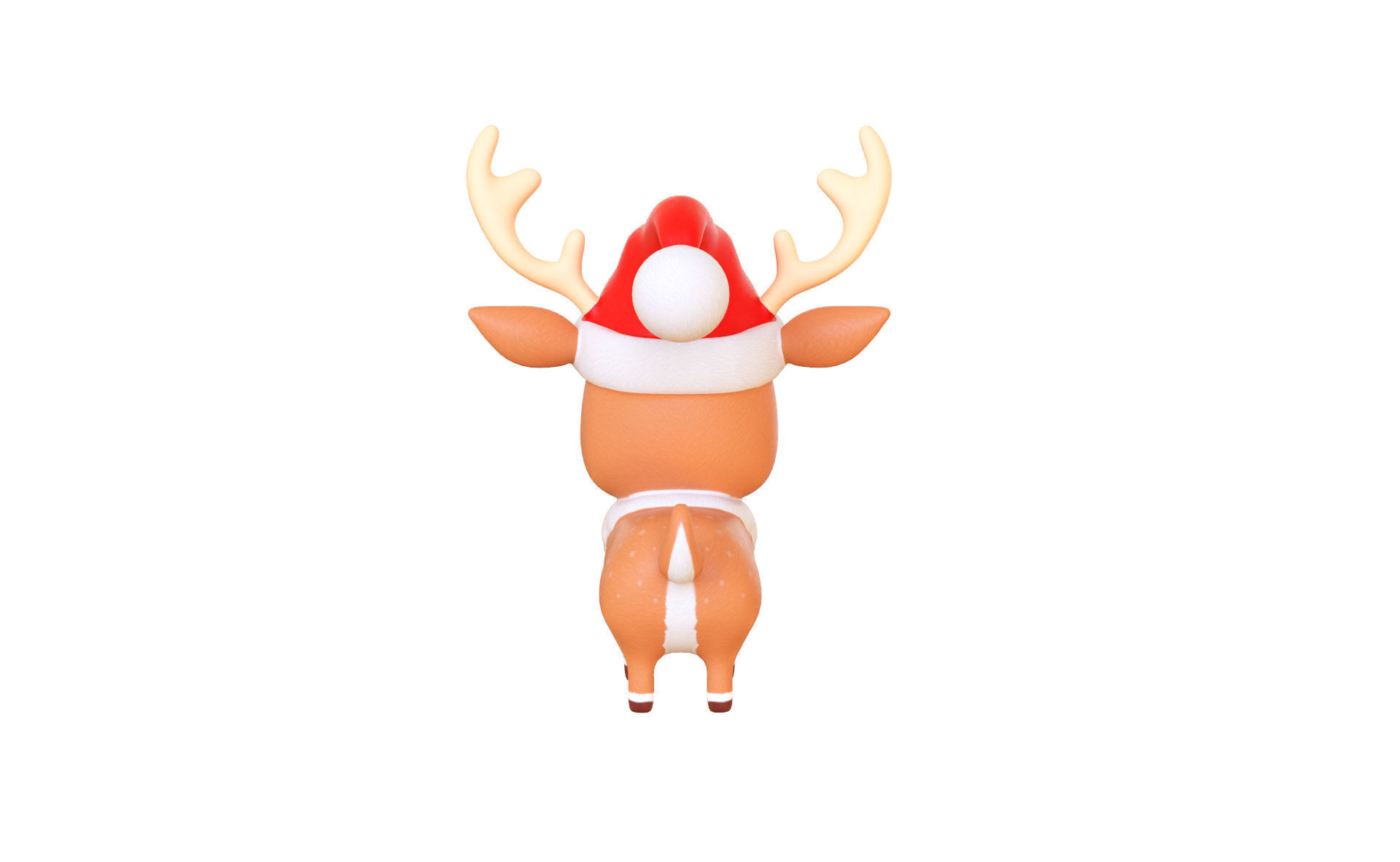 Reindeer Christmas Cute 3d print stl  3D print model_7