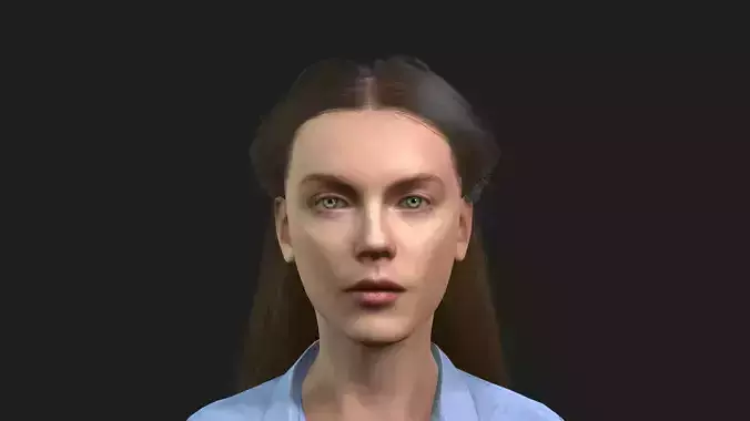 Rigged Woman Game Animations Model 3D model