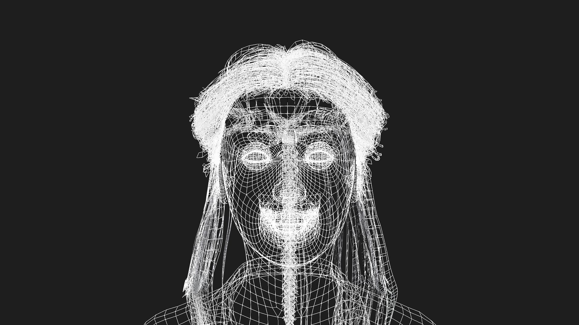 Rigged Woman Game Animations Model 3D model_11