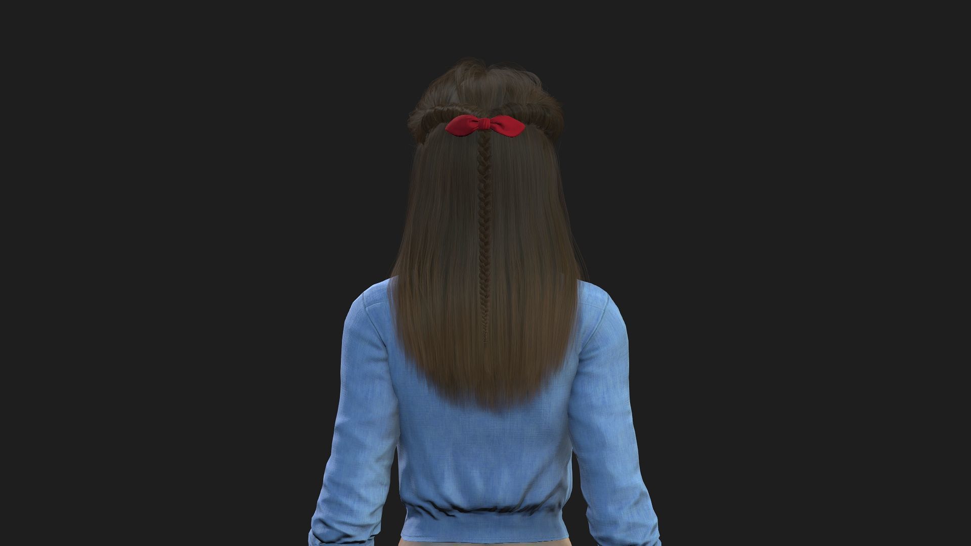 Rigged Woman Game Animations Model 3D model_5