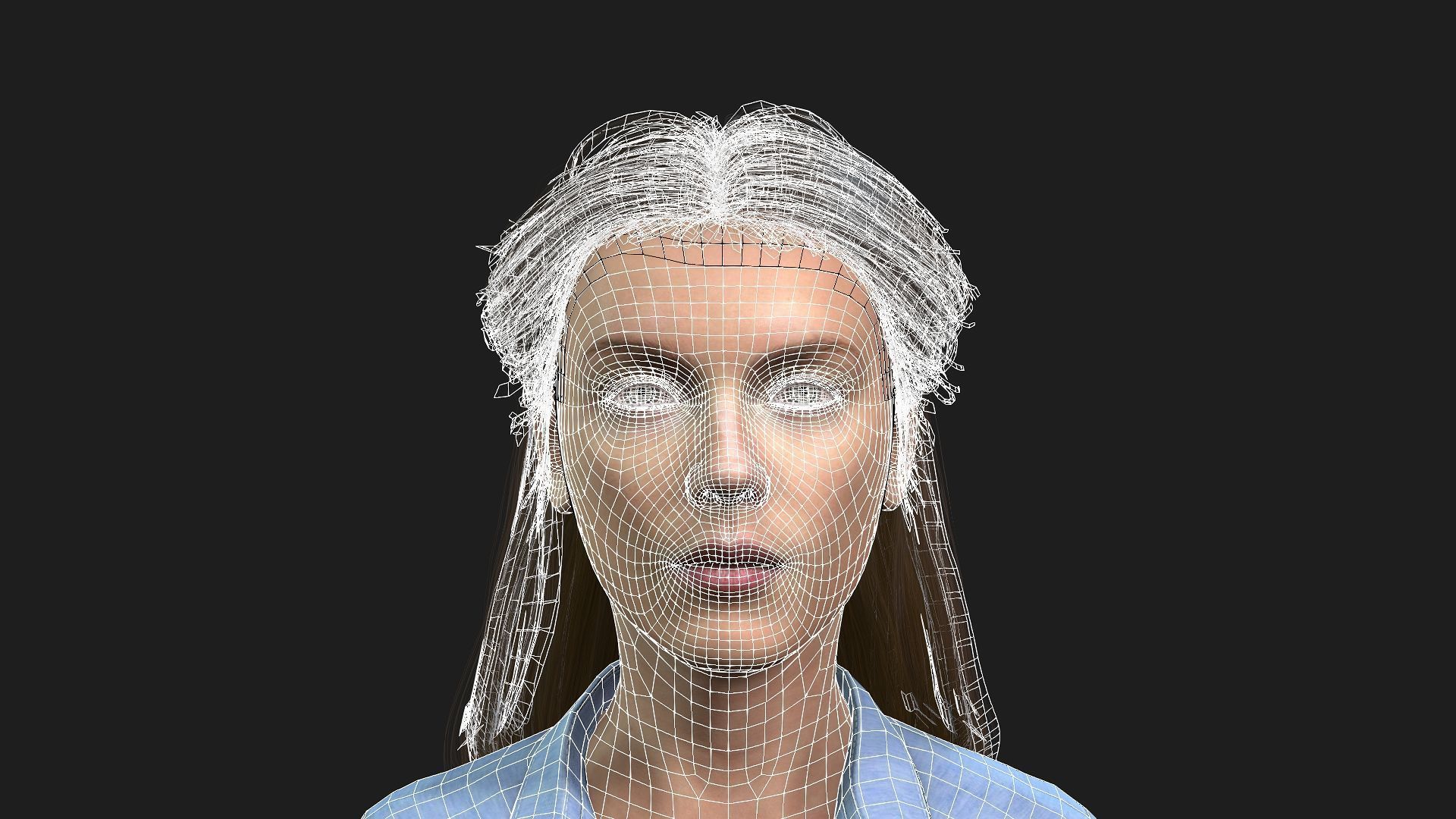 Rigged Woman Game Animations Model 3D model_17