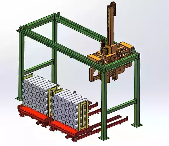 Automatic rod loading machine