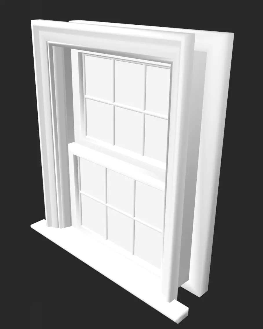 Window Free low-poly 3D model_0