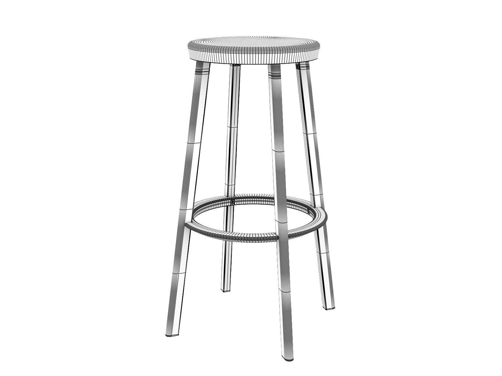 Deja vu Stool 3D model_3