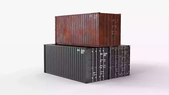 20Ft Cargo Containers - Black