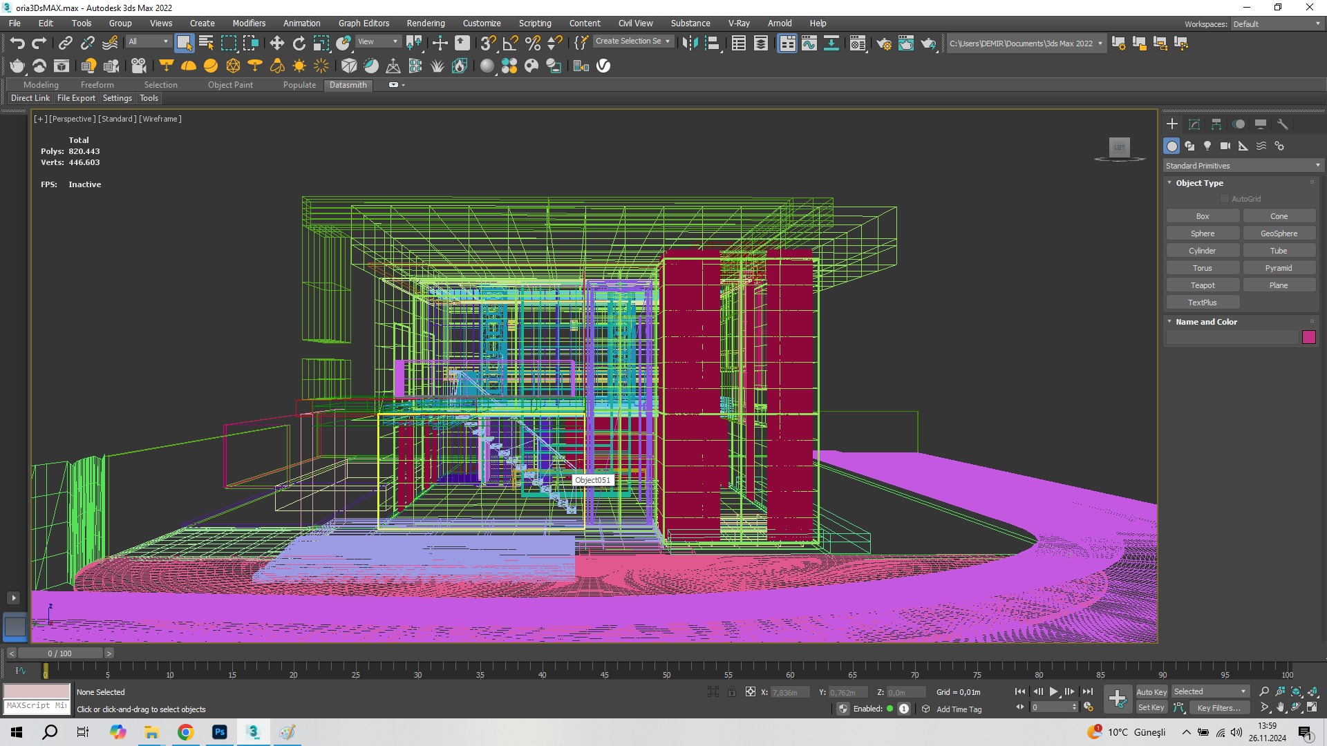 Modern Luxury Villa Fully Designed Exterior and Interior Scene Low-poly 3D model_25