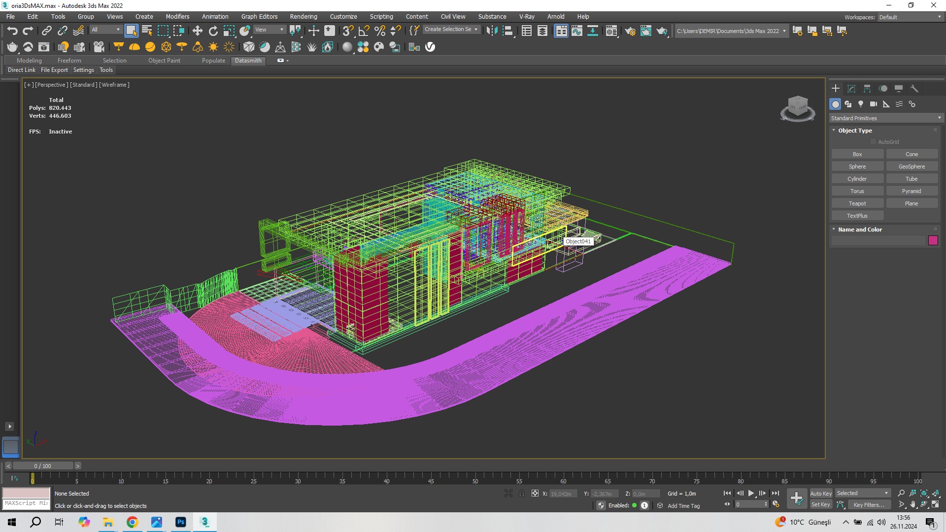 Modern Luxury Villa Fully Designed Exterior and Interior Scene Low-poly 3D model_24