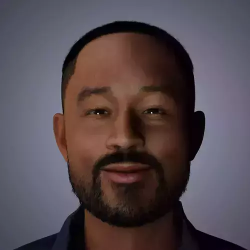John Legend Character  Low-poly 3D model