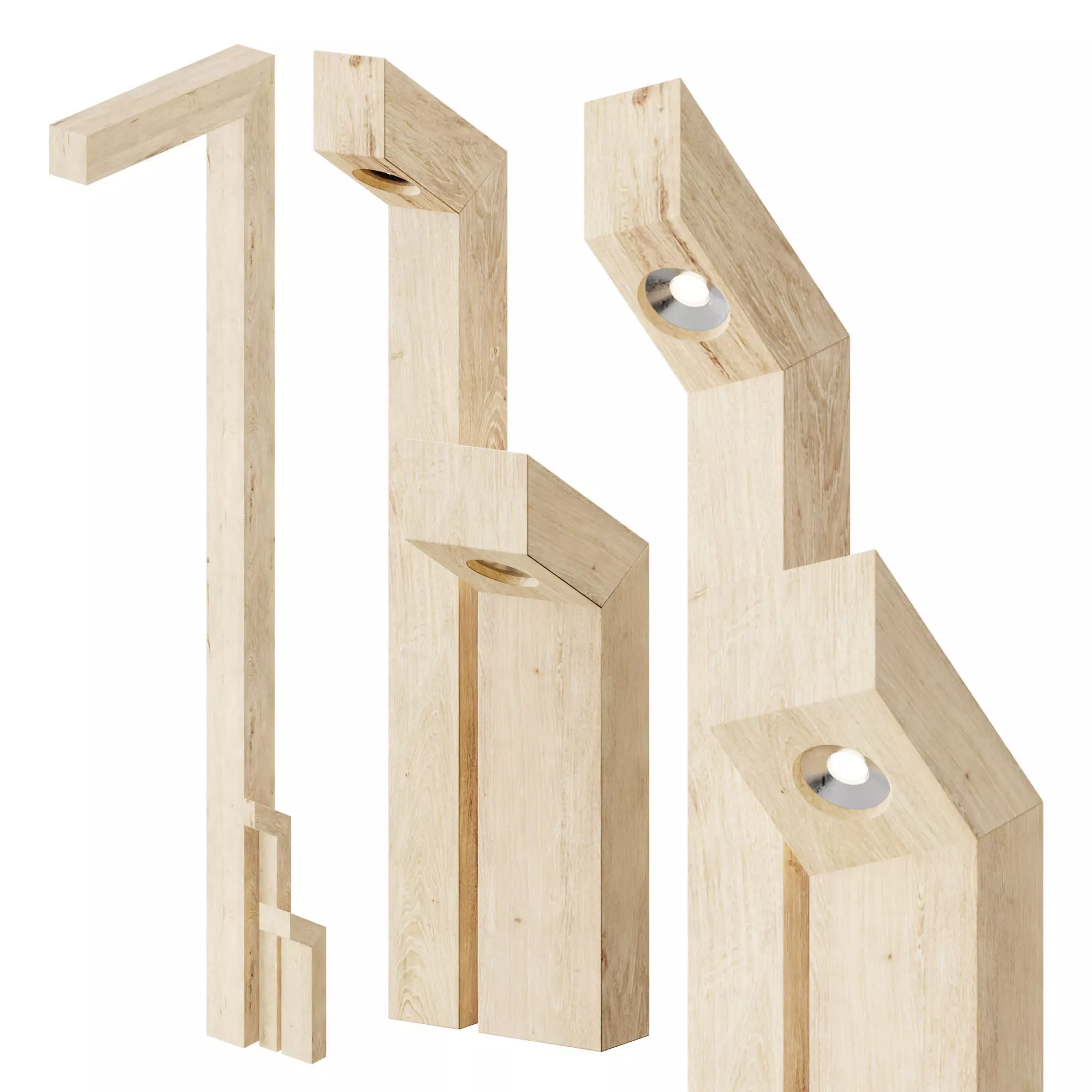 Timberlab ANGELO Lanterns 3D model
