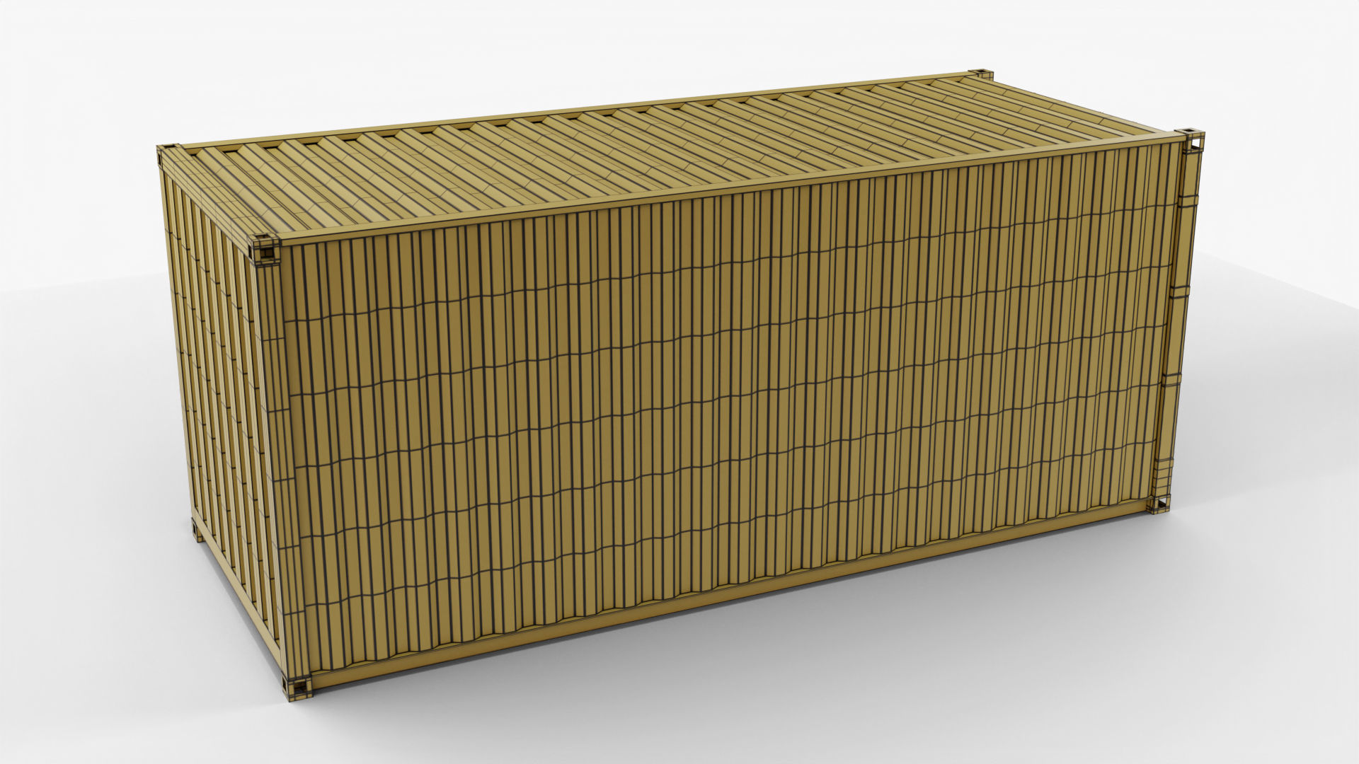 20Ft Cargo Containers - Blue 3D Model Collection_18