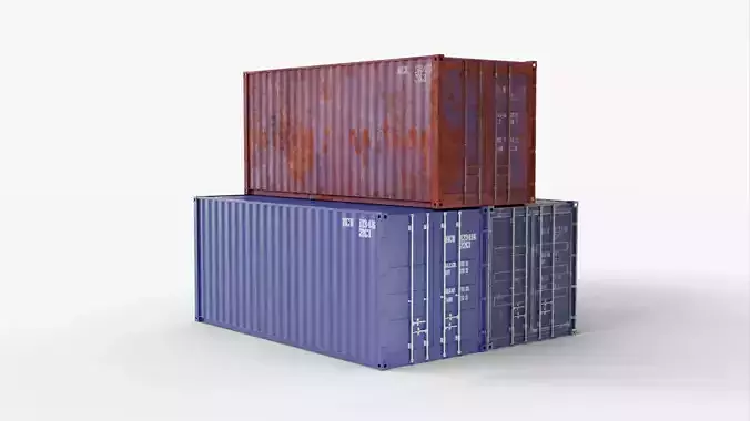 20Ft Cargo Containers - Blue