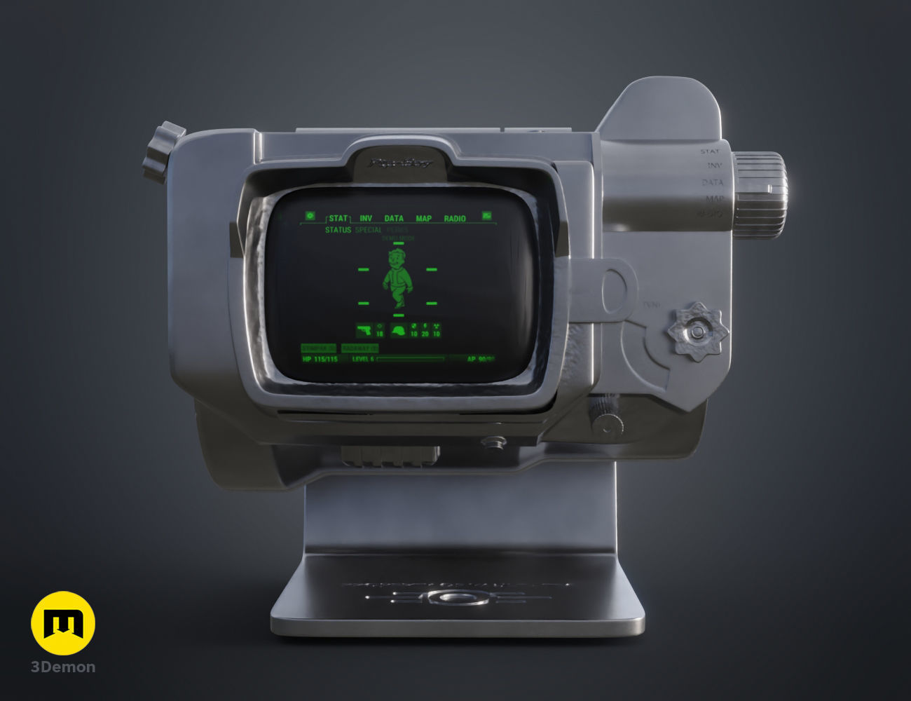 Pip Boy - Fallout live action series 3D print model_2