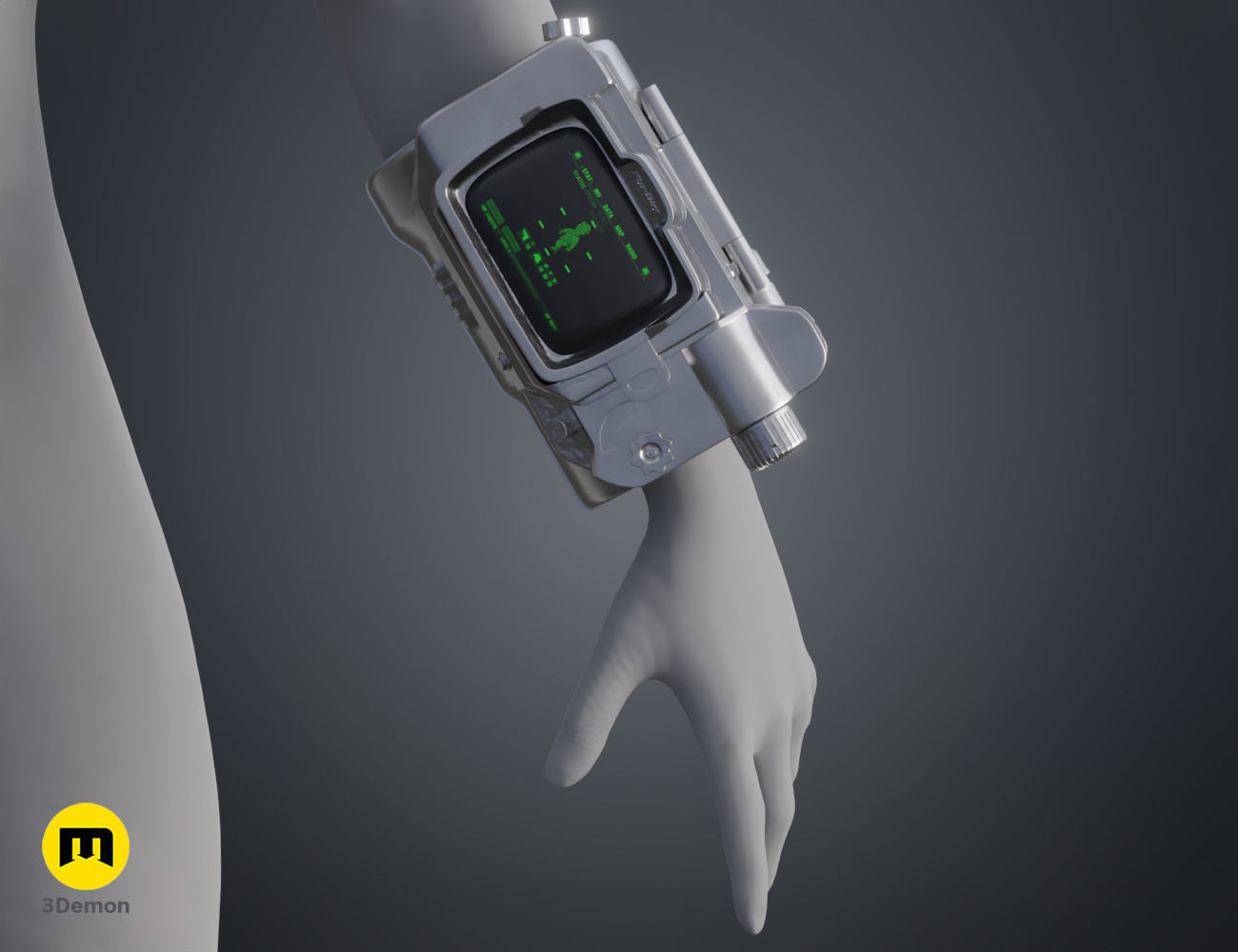 Pip Boy - Fallout live action series 3D print model_9