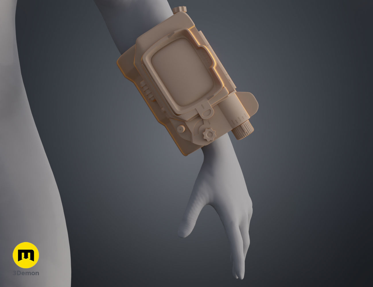 Pip Boy - Fallout live action series 3D print model_16